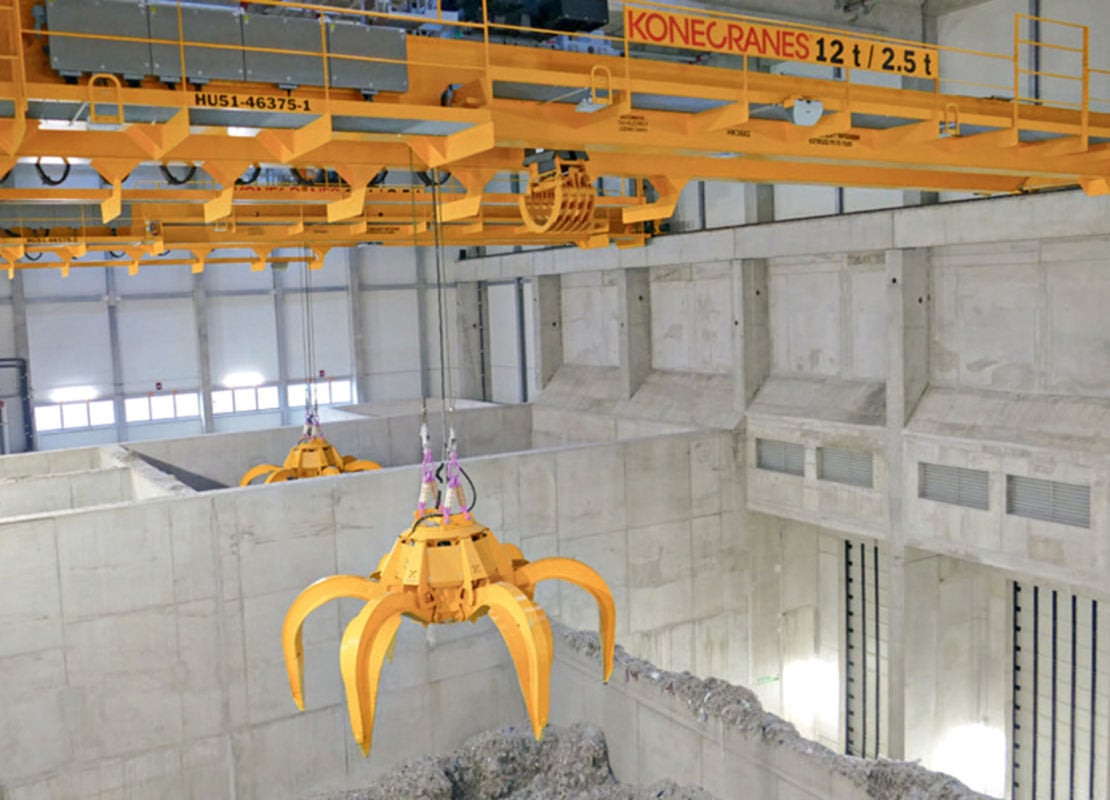 Konecranes supplies waste to energy plant with waste cranes and remote ...