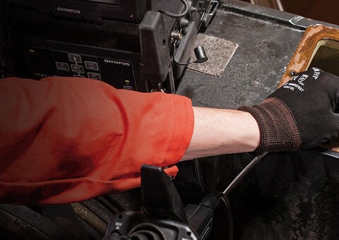 Technician with gear case