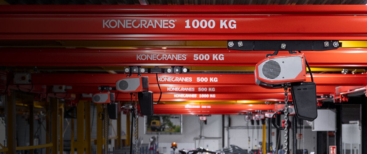 Konecranes KBK workstation cranes