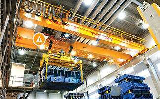 Automotive crane with remote monitoring